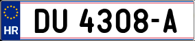 Trailer License Plate